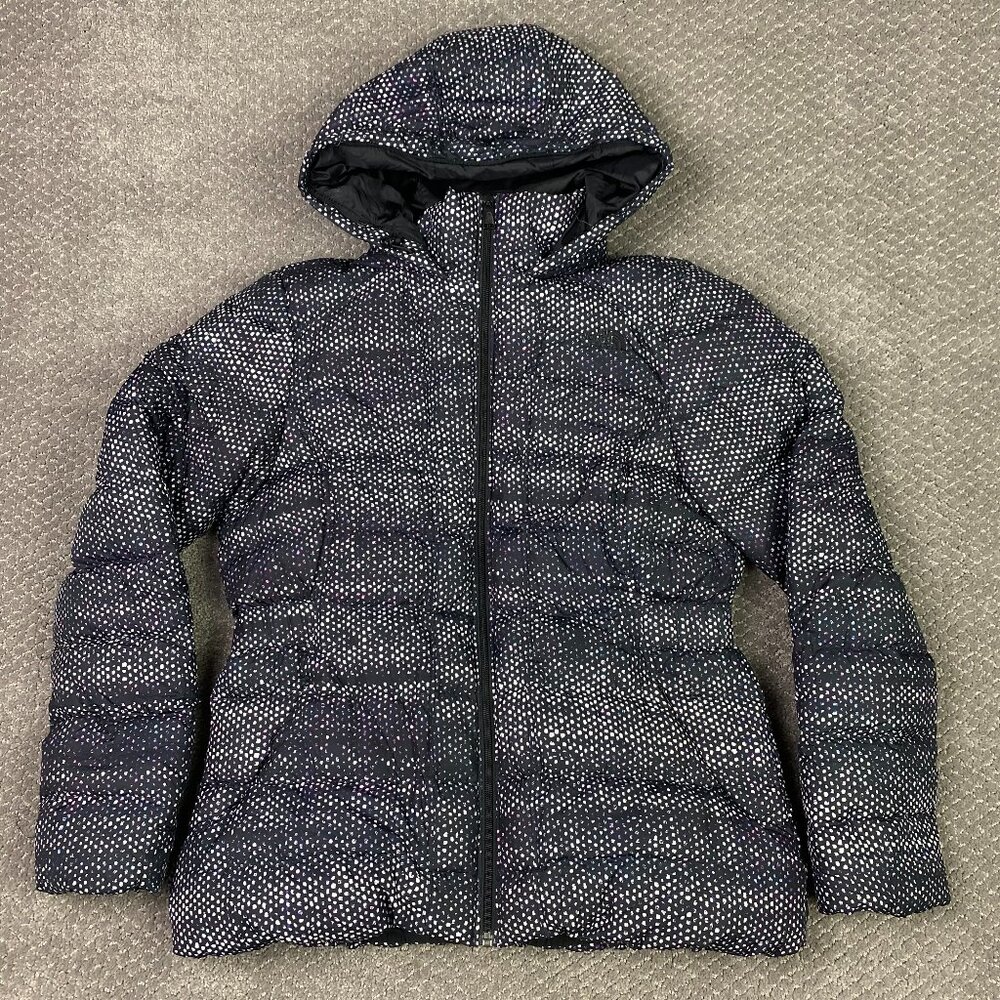 The North Face Gotham Goose Down 550 Puffer Jacket Women's Large Black Donegal